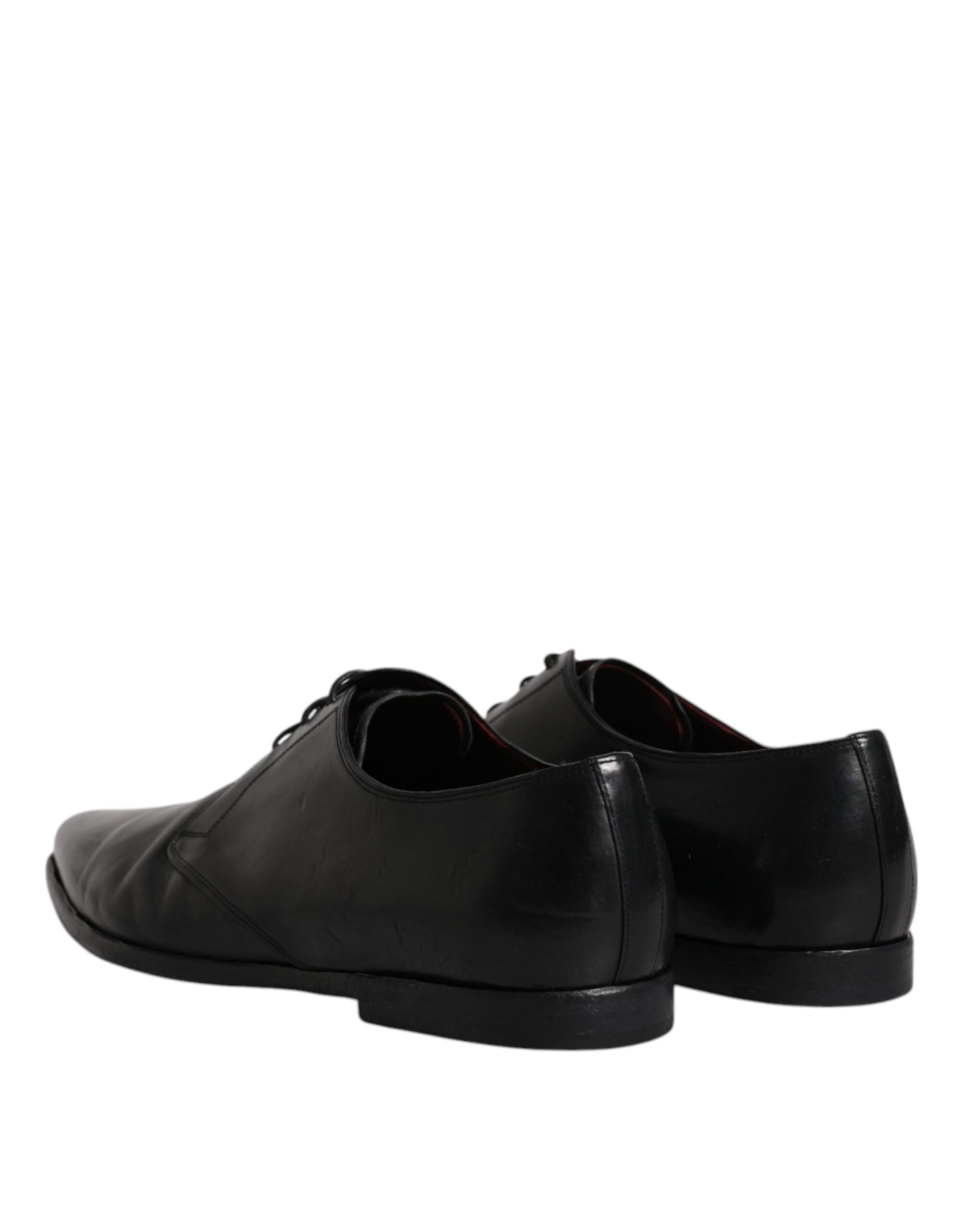 Dolce & Gabbana Schwarze Leder Schnürschuhe Männer Derby Formelle Schuhe