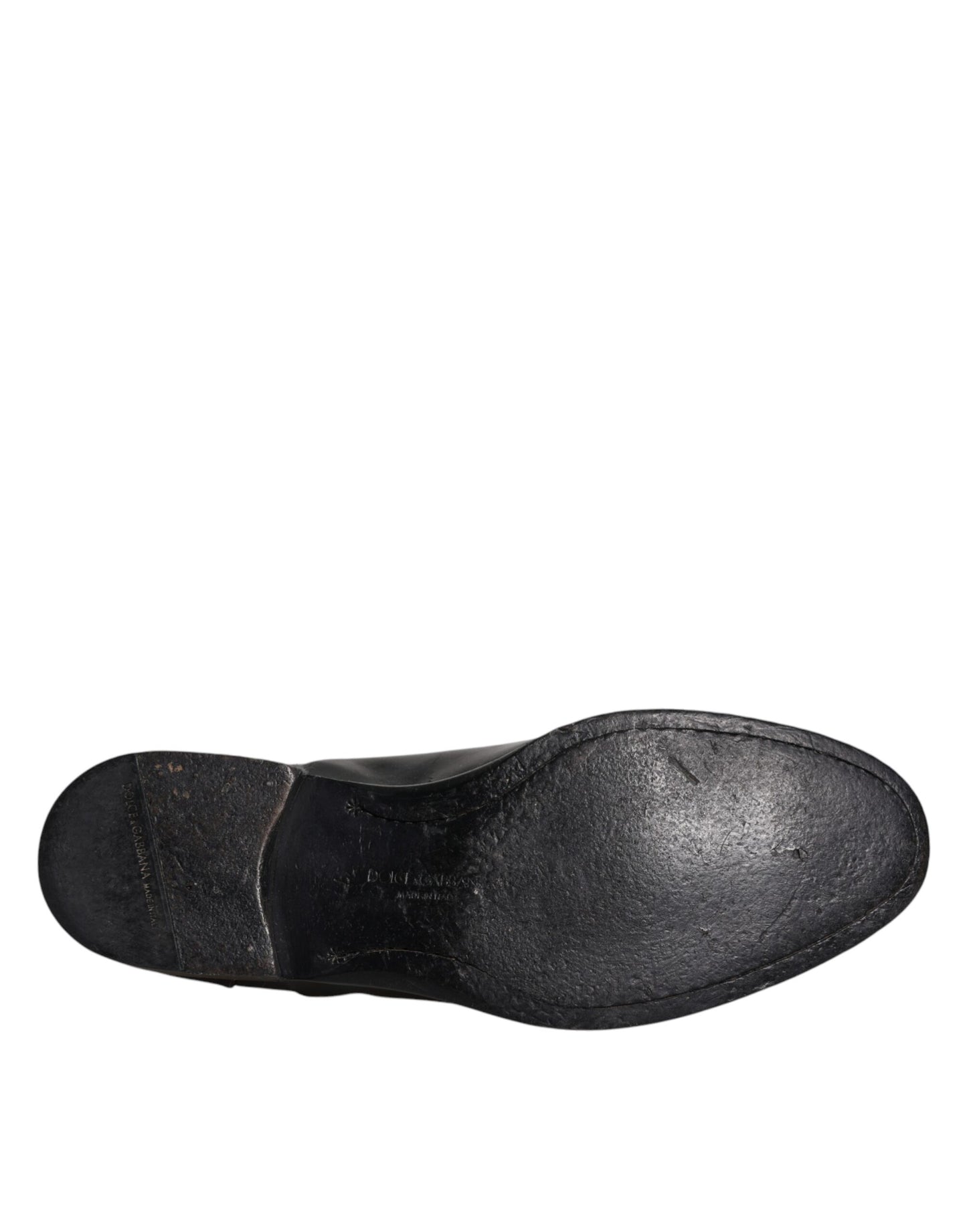 Dolce & Gabbana Schwarze Leder Schnürschuhe Männer Derby Formelle Schuhe