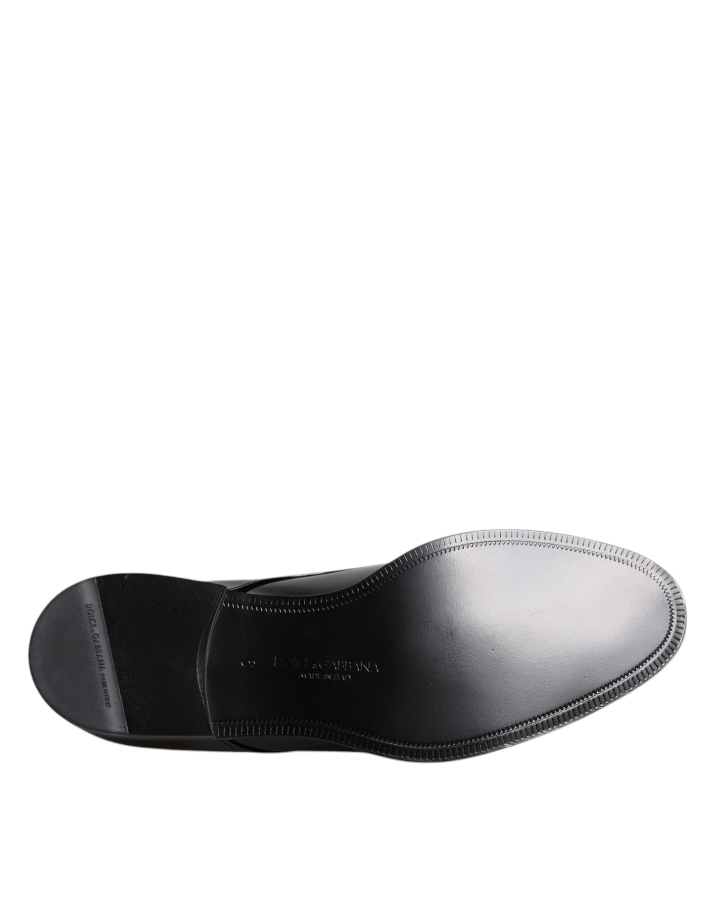 Dolce & Gabbana Schwarze Lackleder Derby-Schuhe für formelle Anlässe