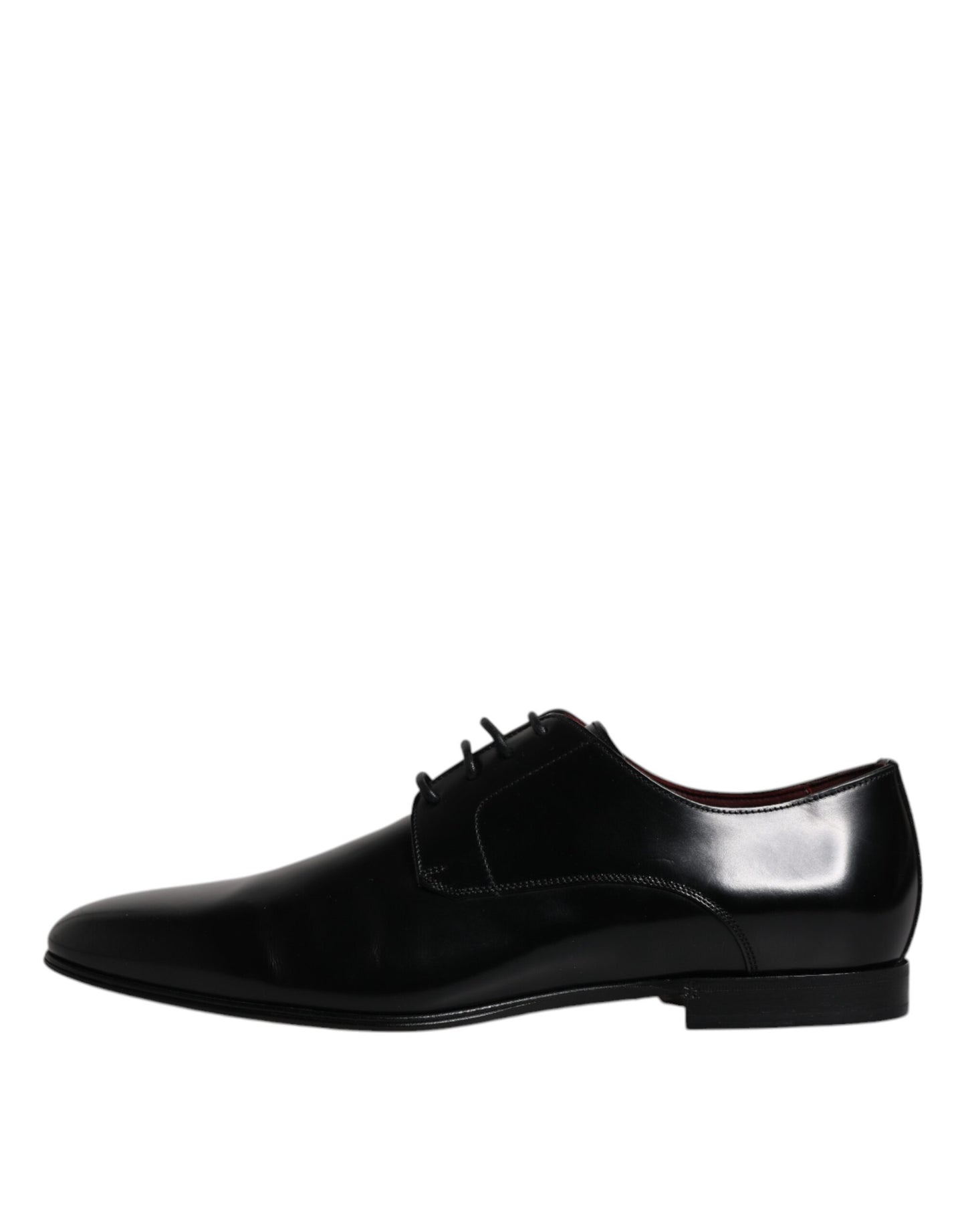 Dolce & Gabbana Schwarze Leder Schnürschuhe Männer Derby Formelle Schuhe