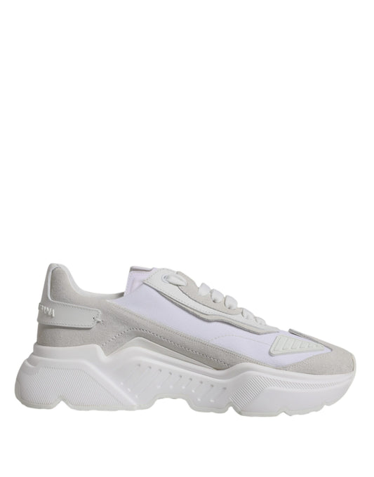 Dolce &amp; Gabbana White Leather Daymaster Low Top -lenkkarit