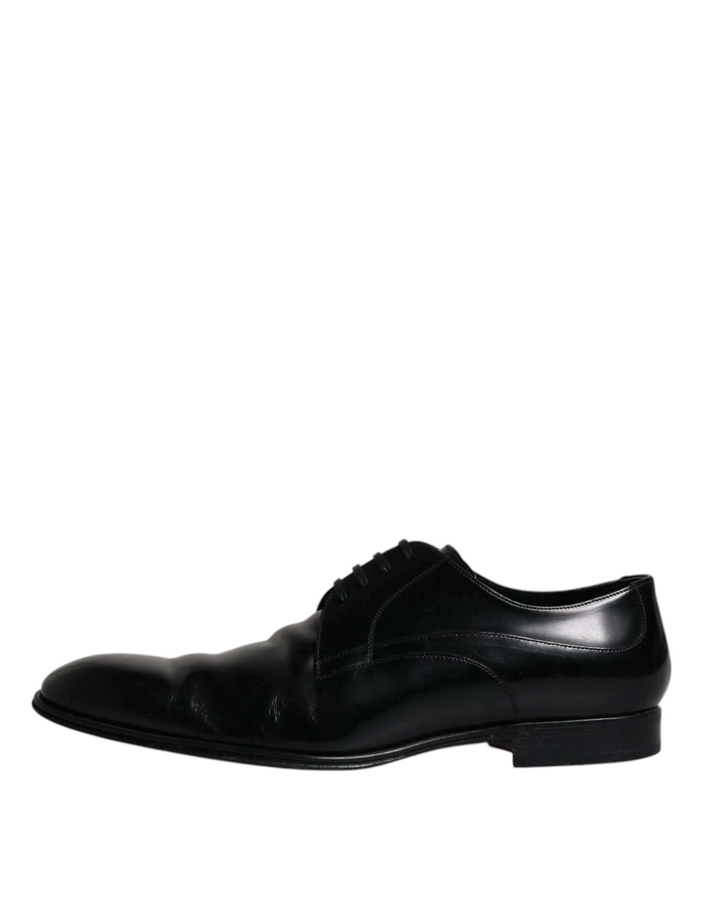 Dolce & Gabbana Schwarz Leder Derby Formal Männer Kleid Schuhe