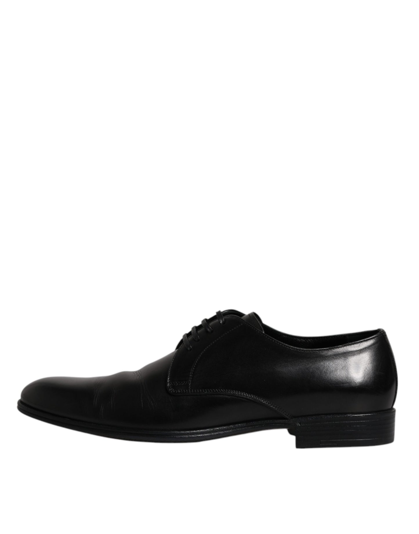 Dolce & Gabbana Schwarze Leder Schnürschuhe Männer Derby Formelle Schuhe