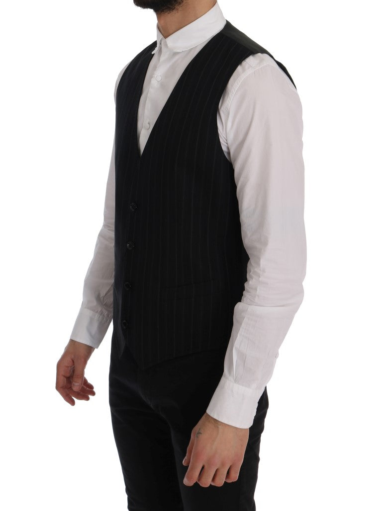 Dolce &amp; Gabbana Elegant Striped Waistcoat