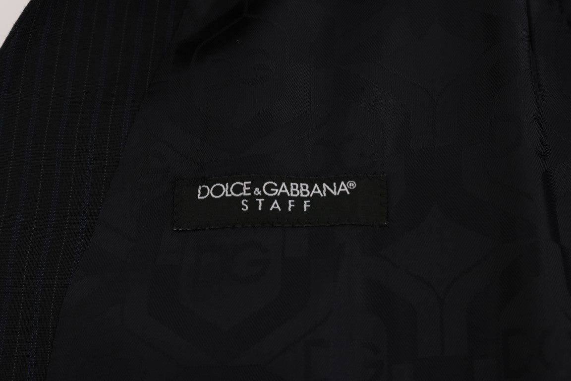 Dolce &amp; Gabbana Smooth striped wool blend vest