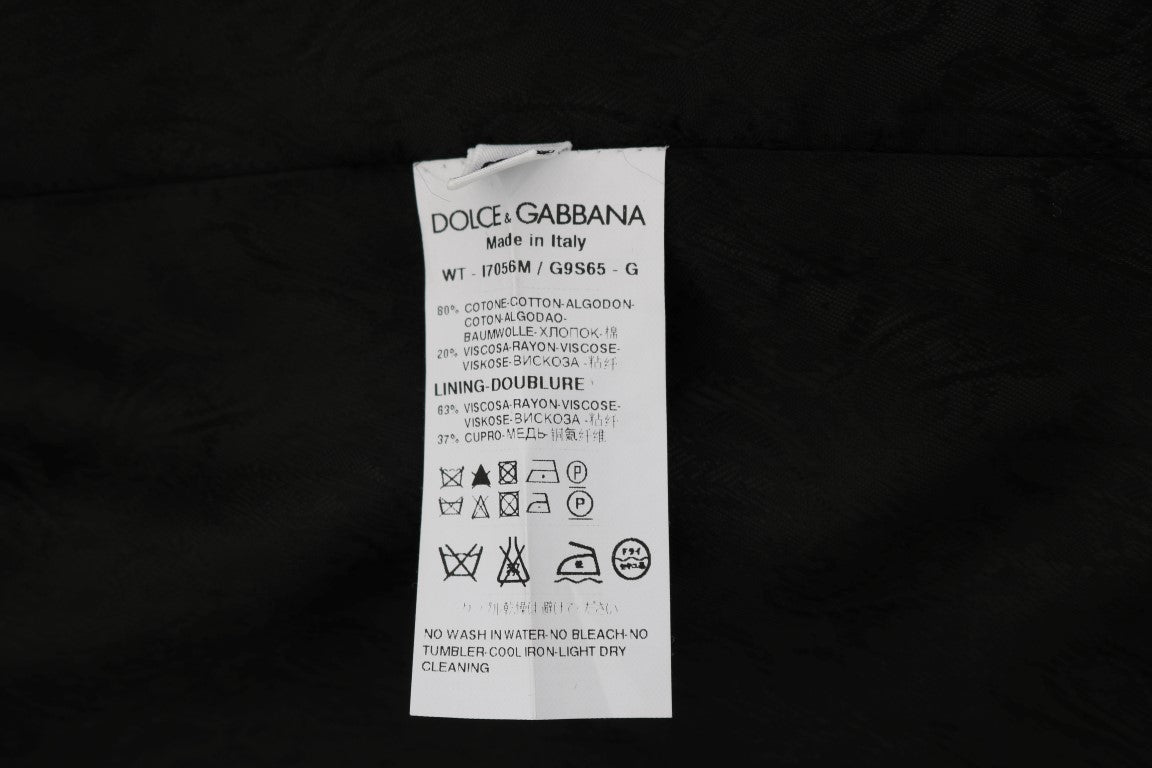 Dolce &amp; Gabbana Simple Black Single Breasted Vest