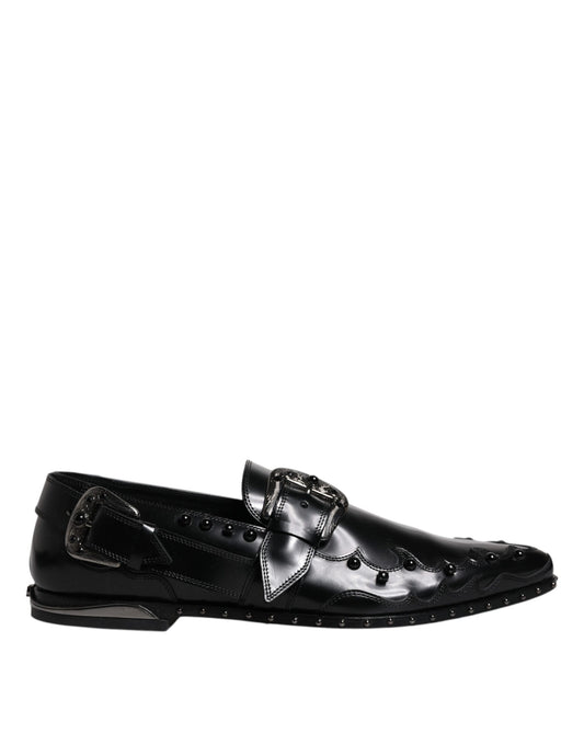 Dolce &amp; Gabbana mustat koristellut Derby Monk Strap -kengät