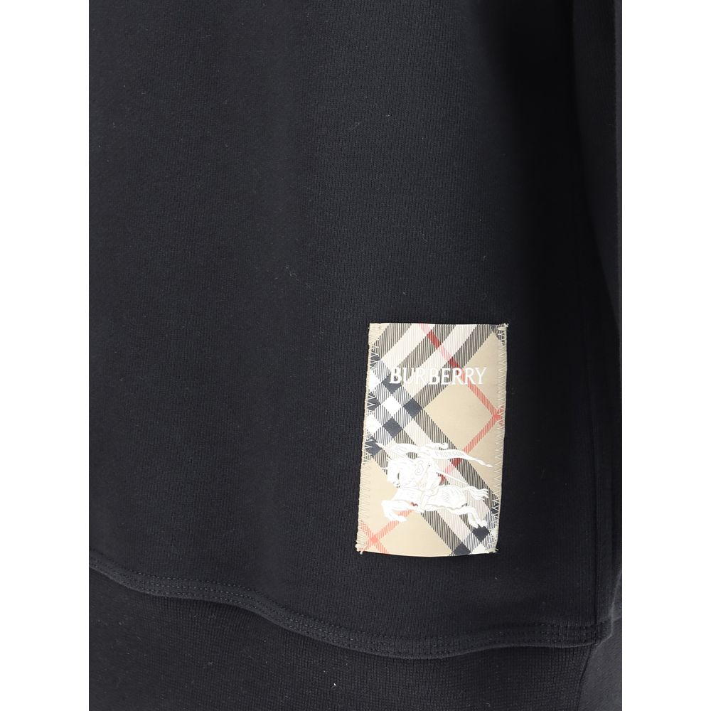 Burberry Sweatshirt mit Logoaufnäher