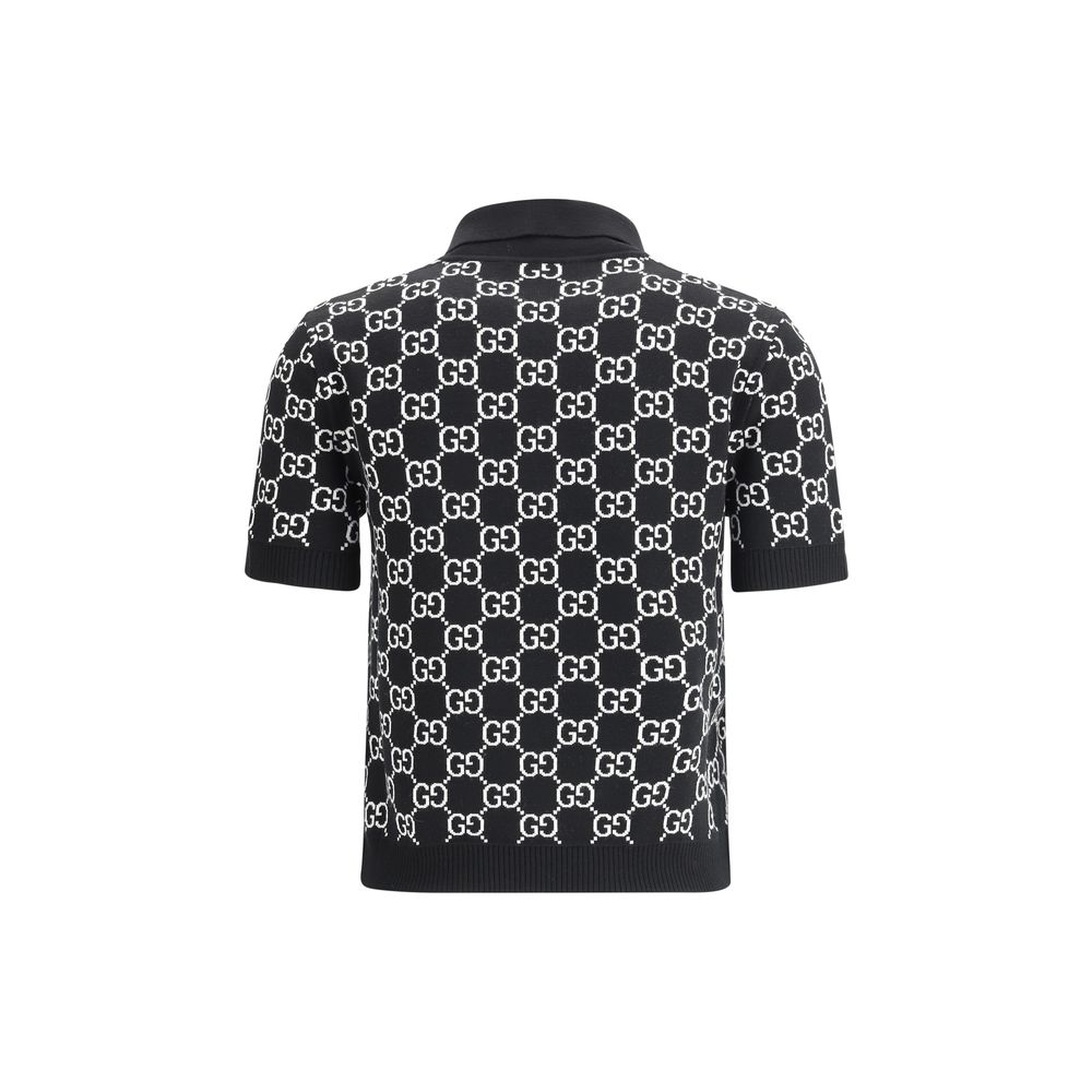 Gucci GG Woll-Jacquard Poloshirt