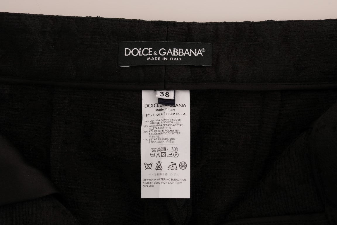 Dolce &amp; Gabbana Elegant high-waisted capri pants