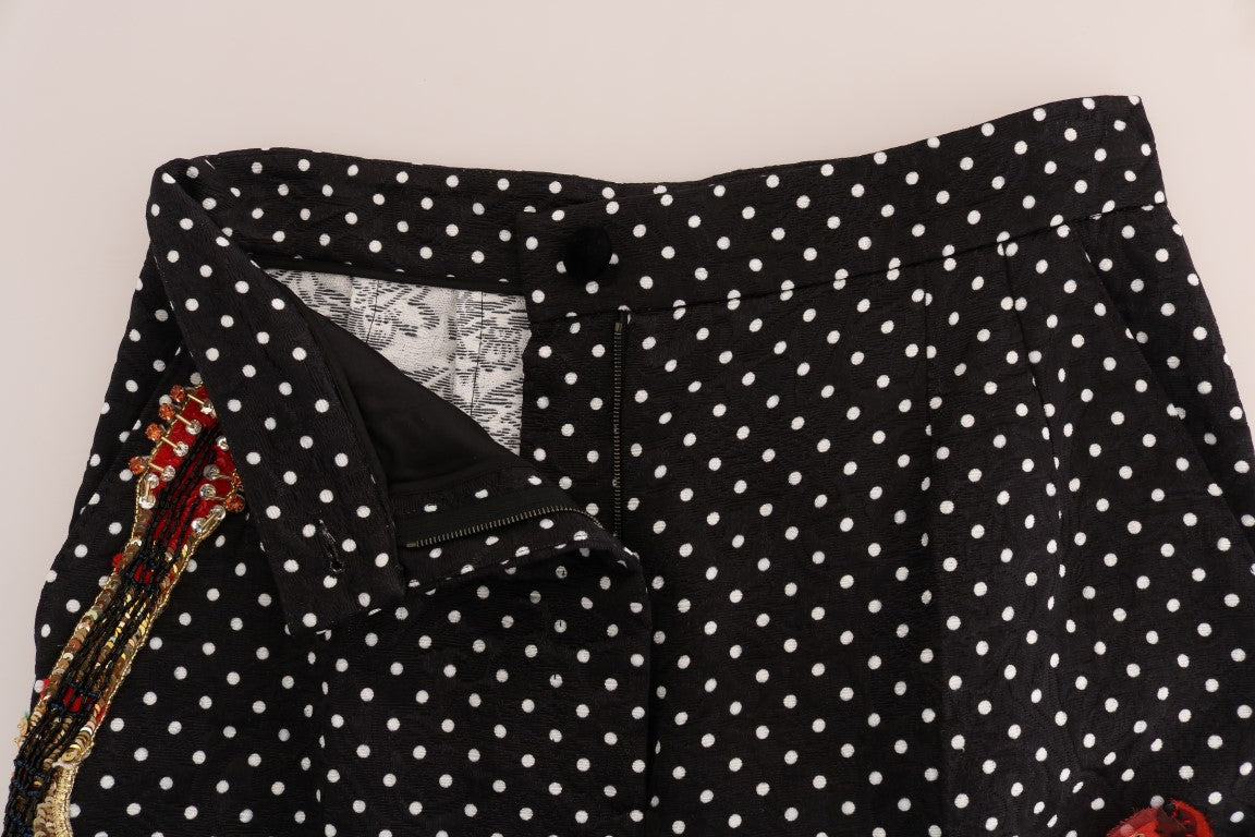 Dolce &amp; Gabbana Elegant trousers with polka dot decoration