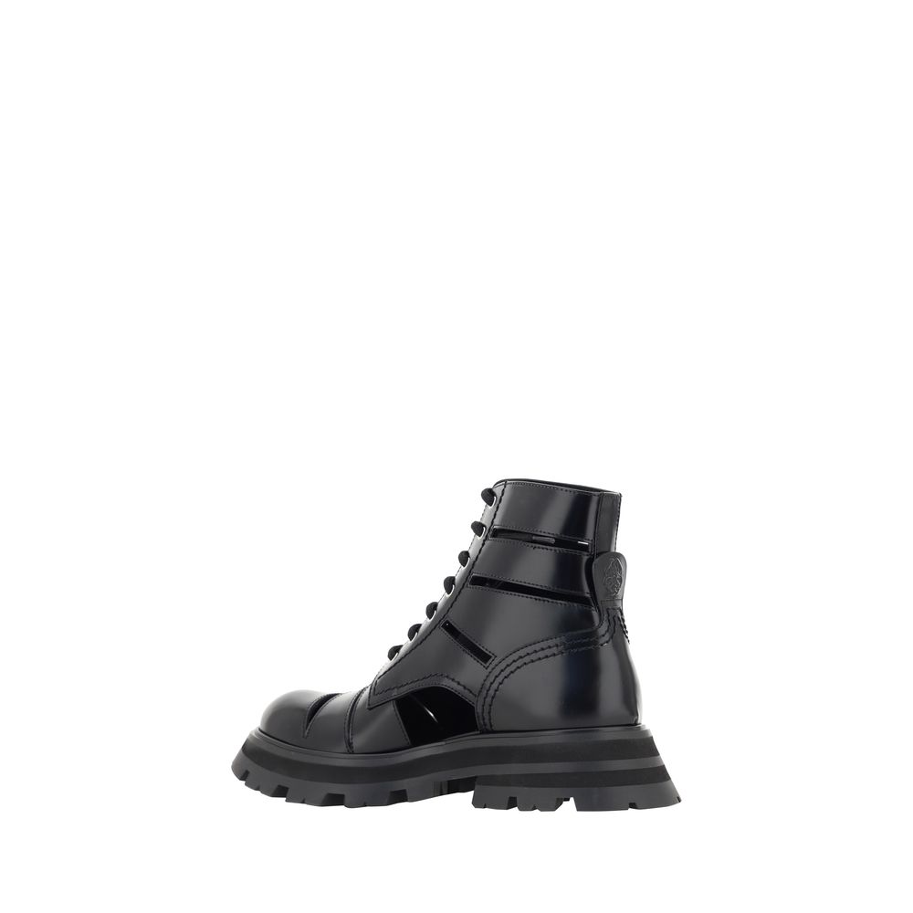 Alexander McQueen hiking combat boots