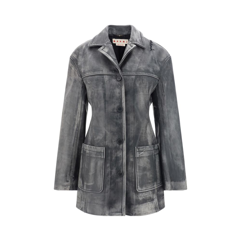 Marni leather jacket