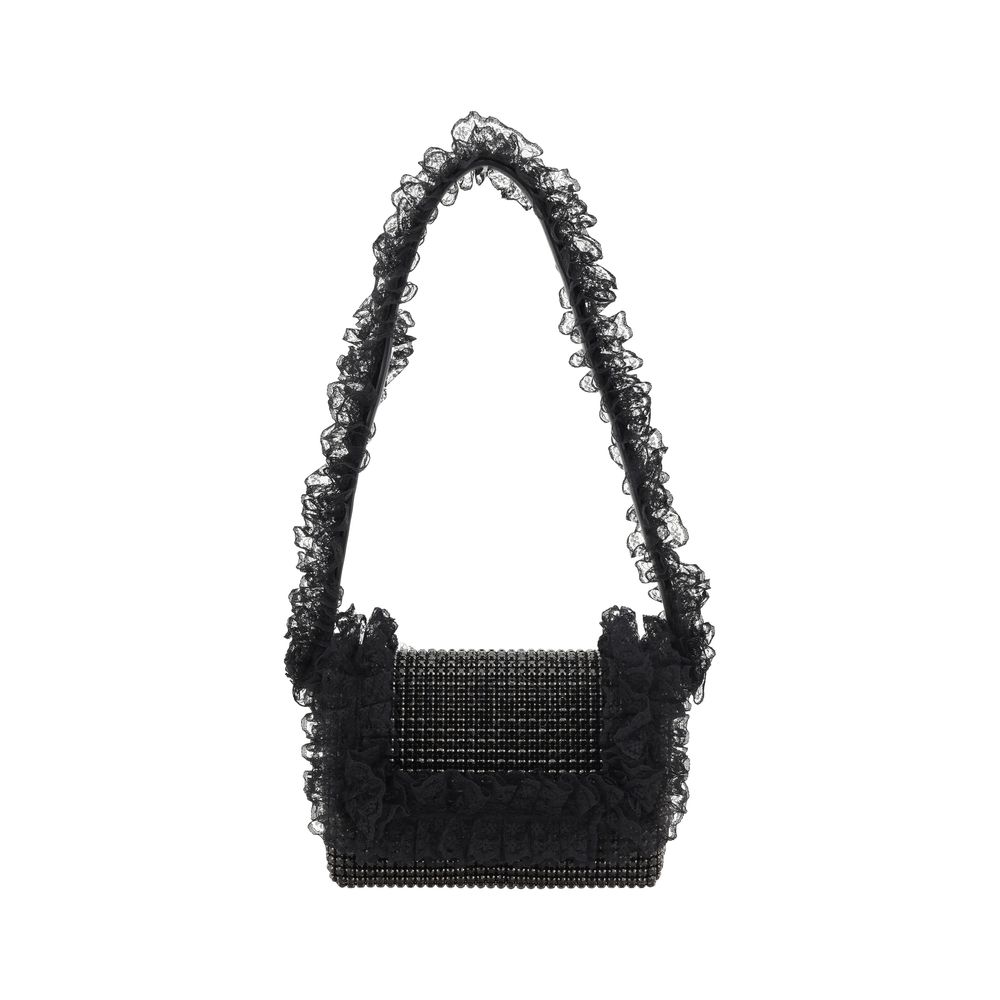 Self-Portrait shoulder bag with crystal lace