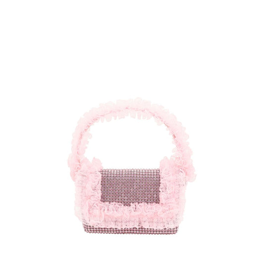 Self-Portrait shoulder bag with crystal lace