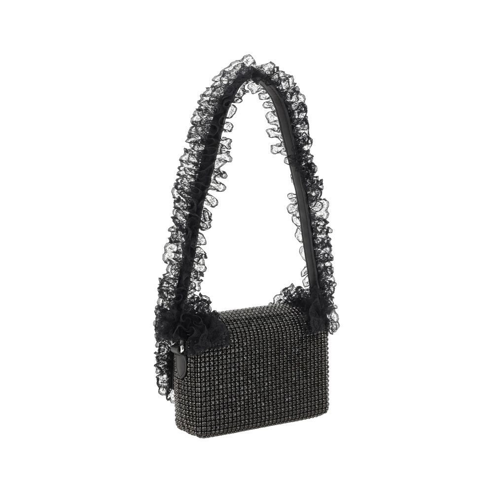 Self-Portrait shoulder bag with crystal lace