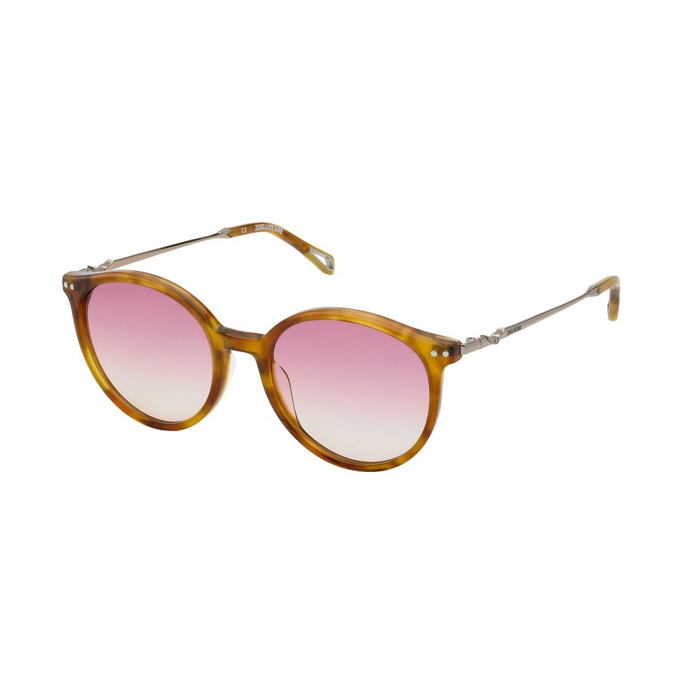 Zadig &amp; Voltaire Brown Acetate Sunglasses