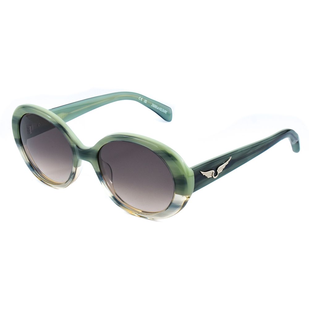 Zadig &amp; Voltaire Green Acetate Sunglasses