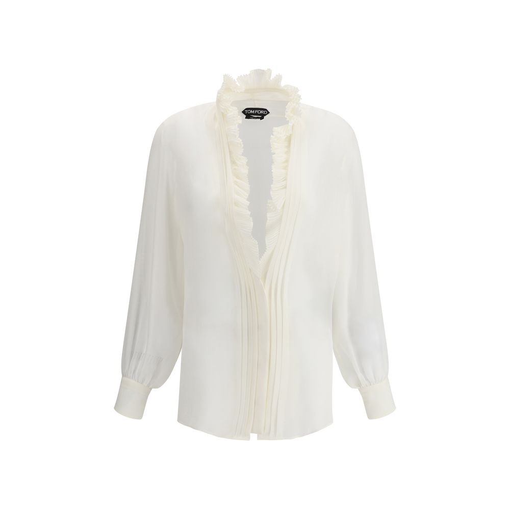 Tom Ford Seiden-Georgette-Bluse