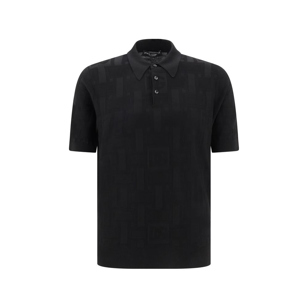 Dolce &amp; Gabbana silk polo shirt