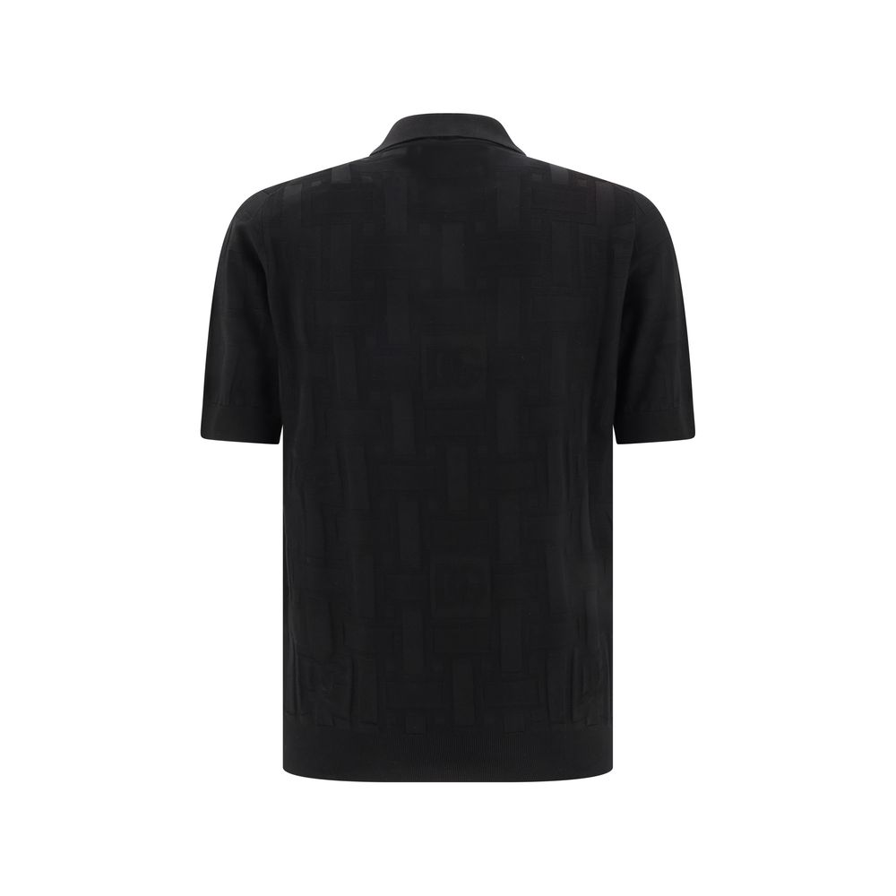 Dolce &amp; Gabbana silk polo shirt