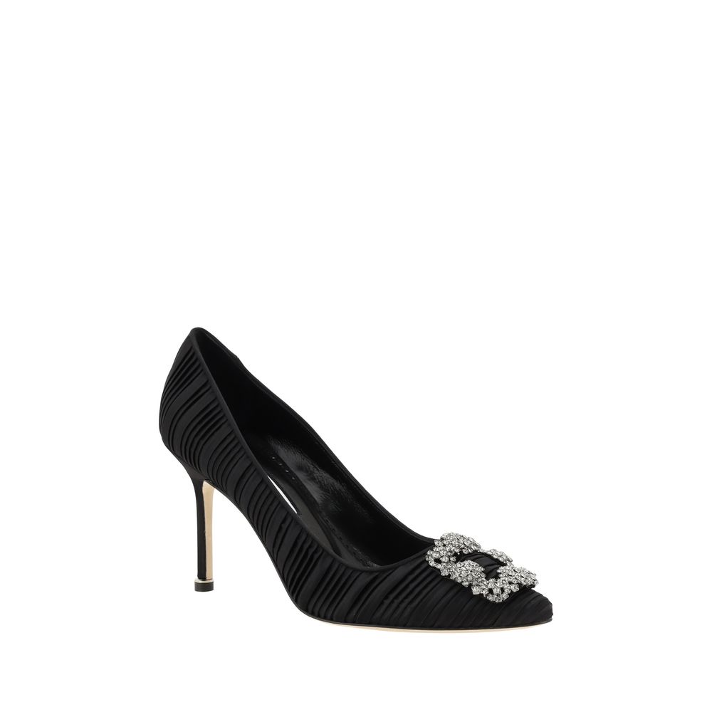 Manolo Blahnik Satin-Hangisi-Pumps