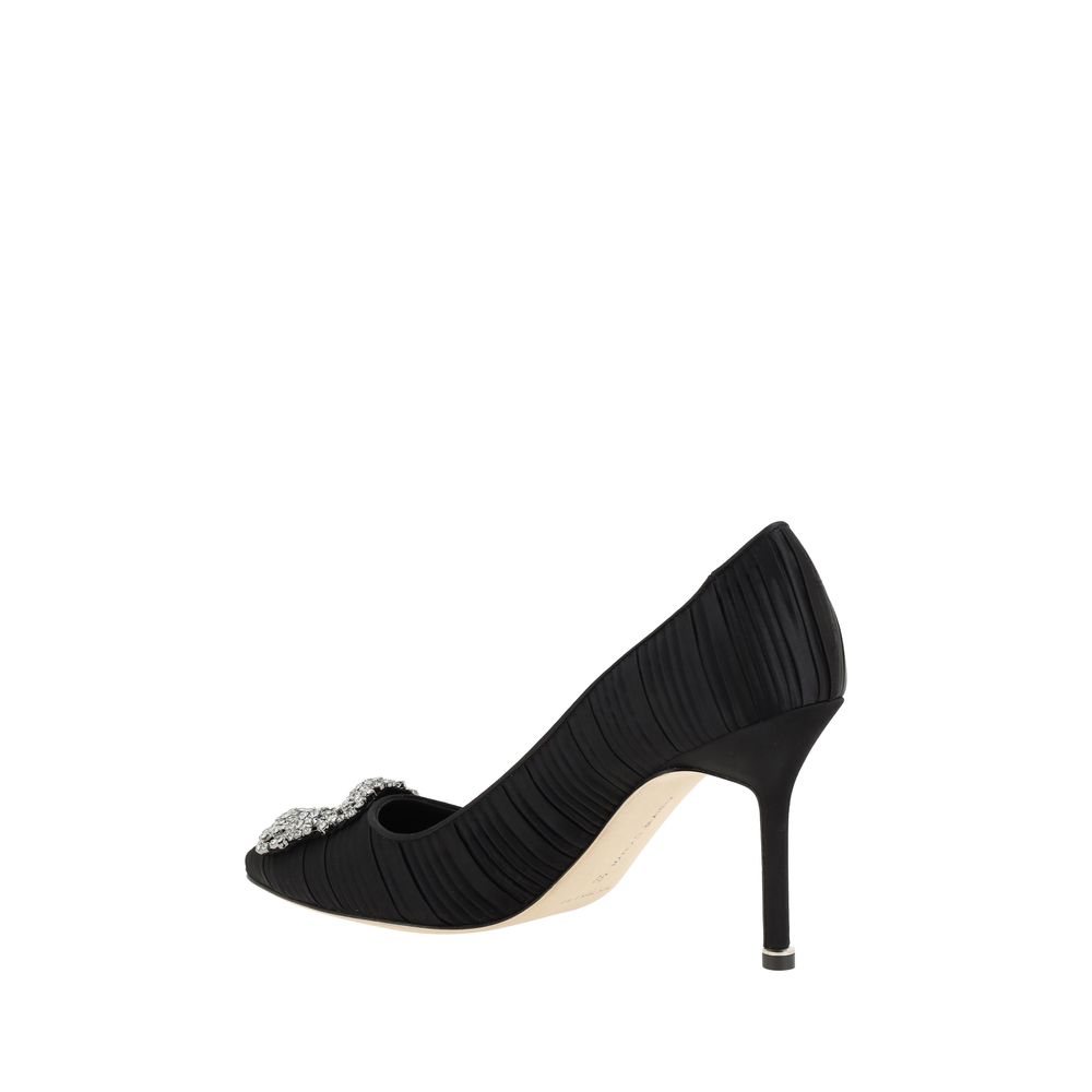 Manolo Blahnik Satin-Hangisi-Pumps