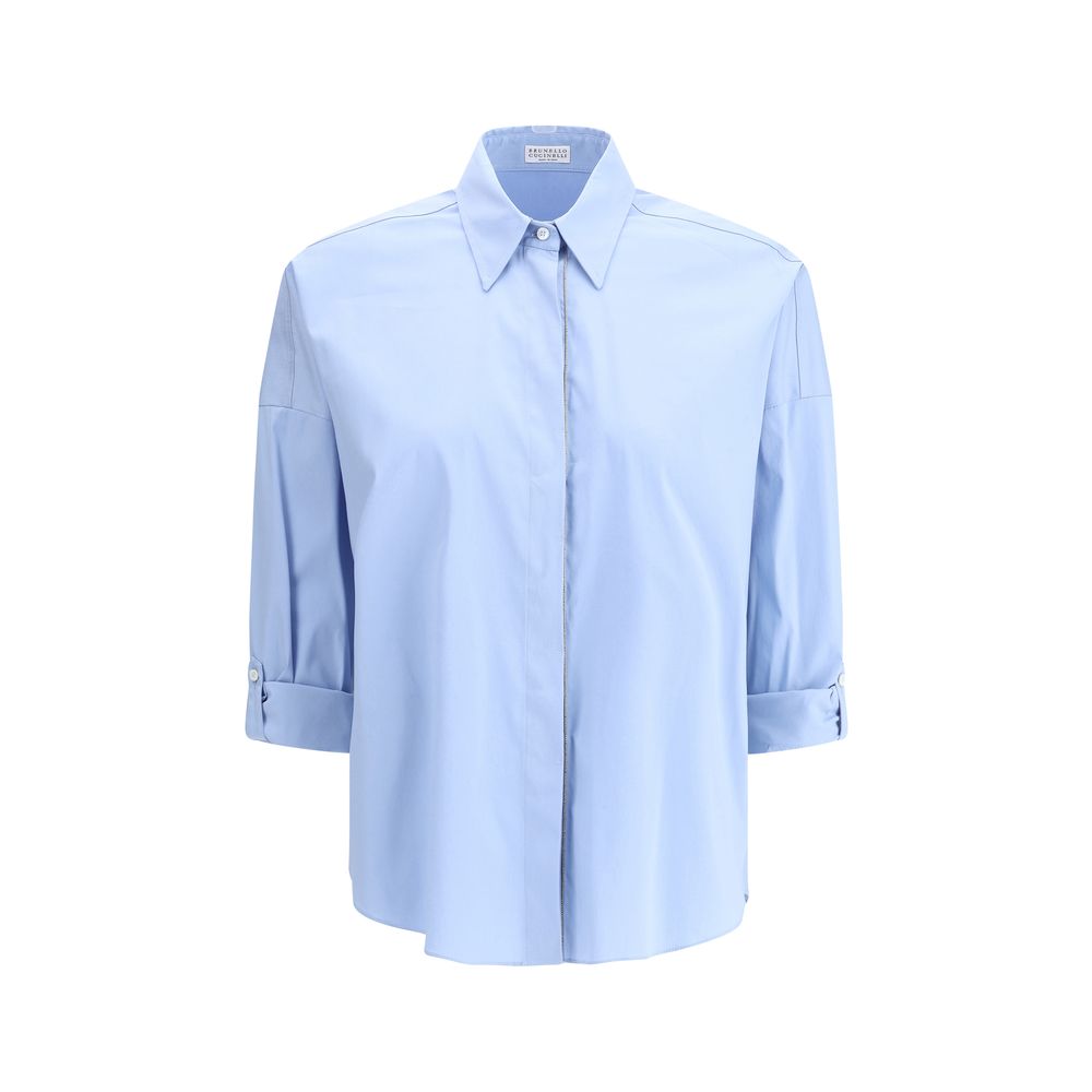 Brunello Cucinelli Glänzendes monili Shirt