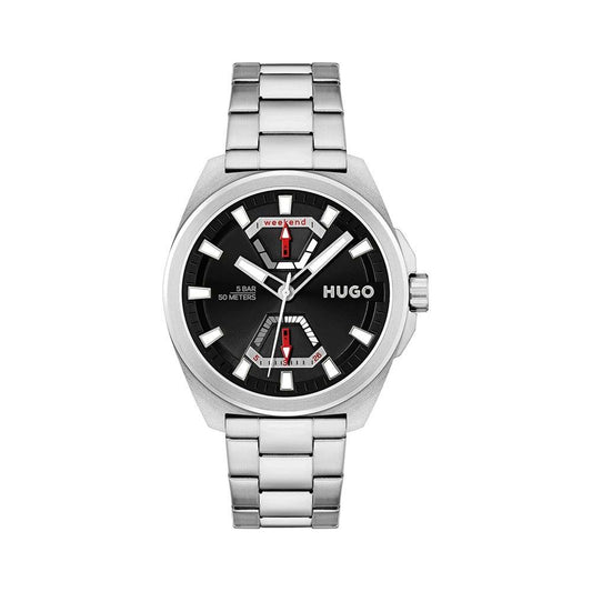 Hugo Boss Graue Uhr aus Edelstahl