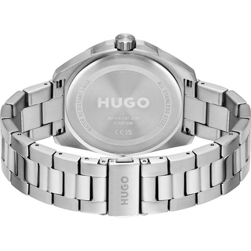 Hugo Boss Graue Uhr aus Edelstahl