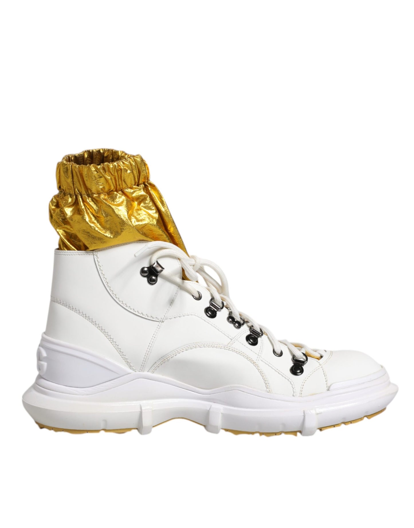 Dolce & Gabbana Weiß Nylon Galileo High Top Turnschuhe Schuhe