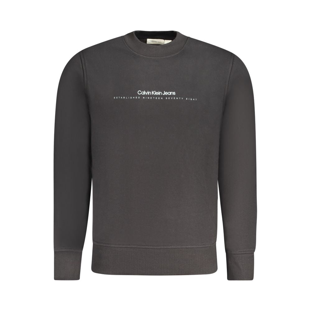 Calvin Klein Schwarzer Baumwollpullover für Männer