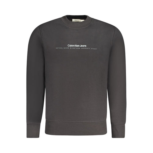 Calvin Klein Schwarzer Baumwollpullover für Männer