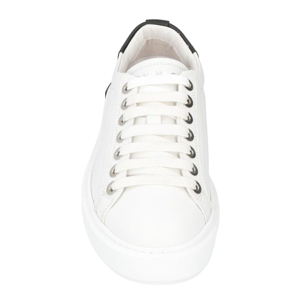 Les Hommes White Leather Di Calfskin Sneakers