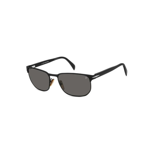 David Beckham Schwarze Metall-Sonnenbrille