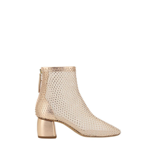 Forte_Forte rhinestone mesh ankle boots