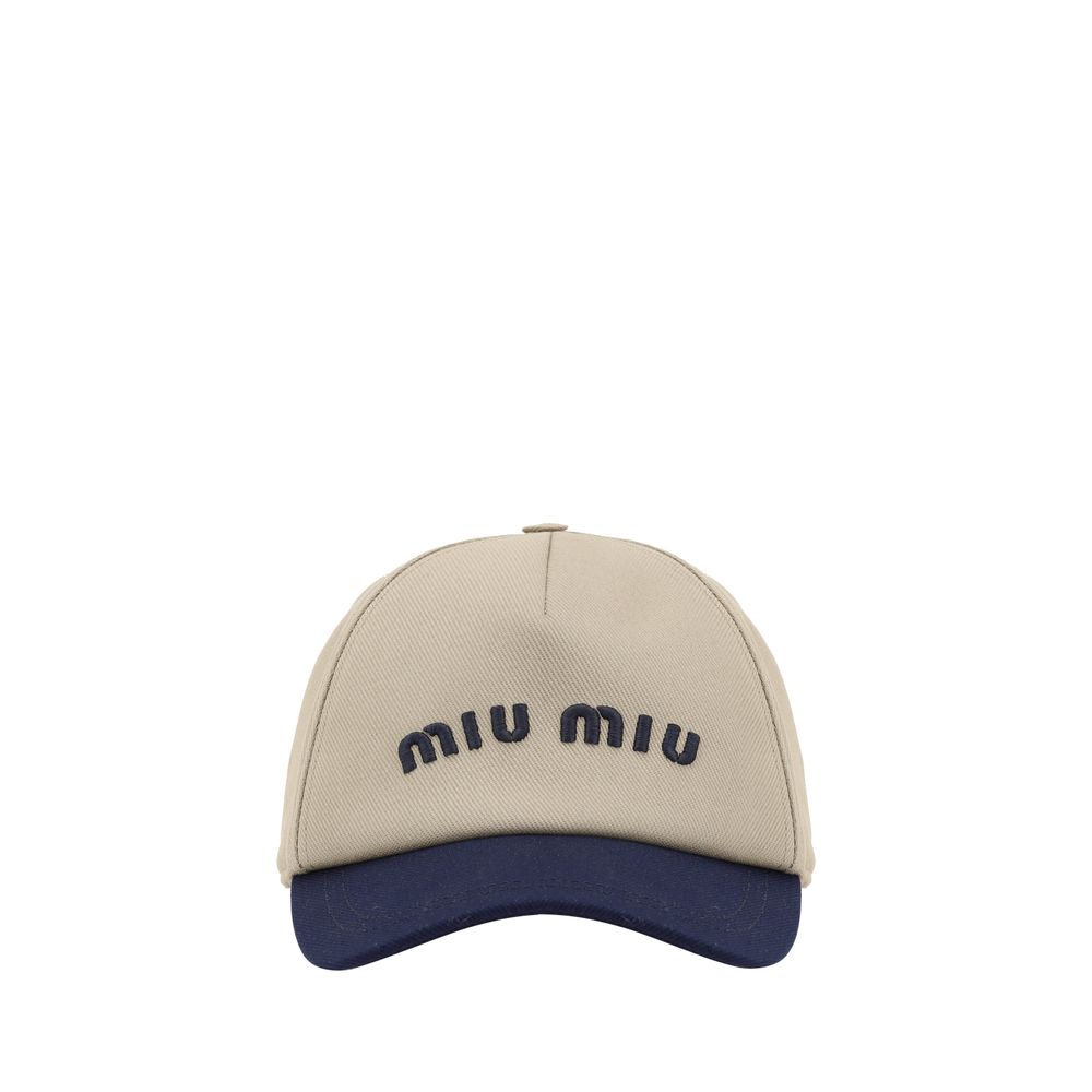 Miu Miu Zweifarbige Baseballmütze