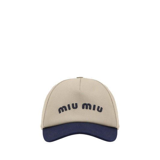 Miu Miu two-tone baseball cap