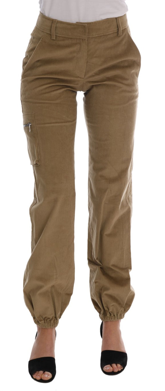 Ermanno Scervino Chic beige casual trousers for sophisticated style