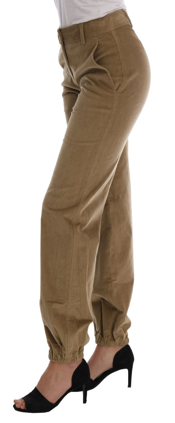 Ermanno Scervino Chic beige casual trousers for sophisticated style