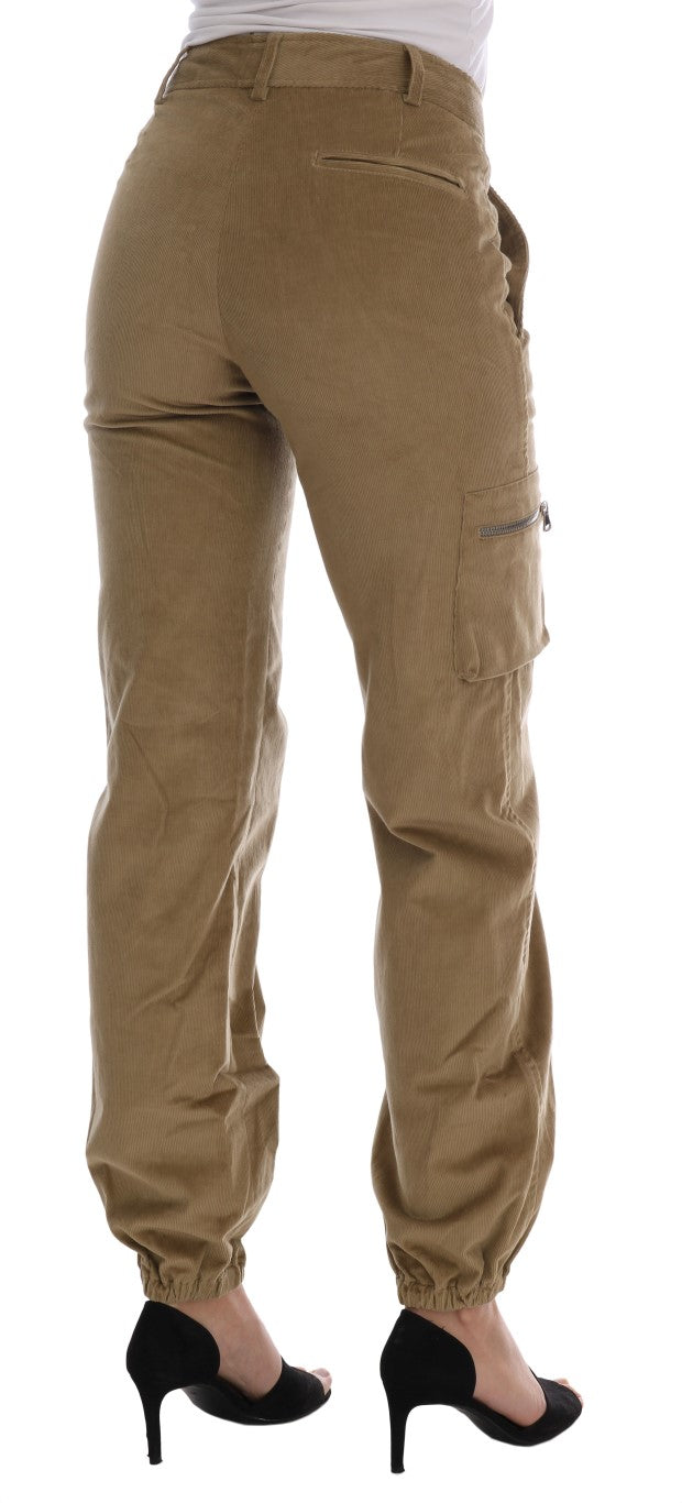 Ermanno Scervino Chic beige casual trousers for sophisticated style