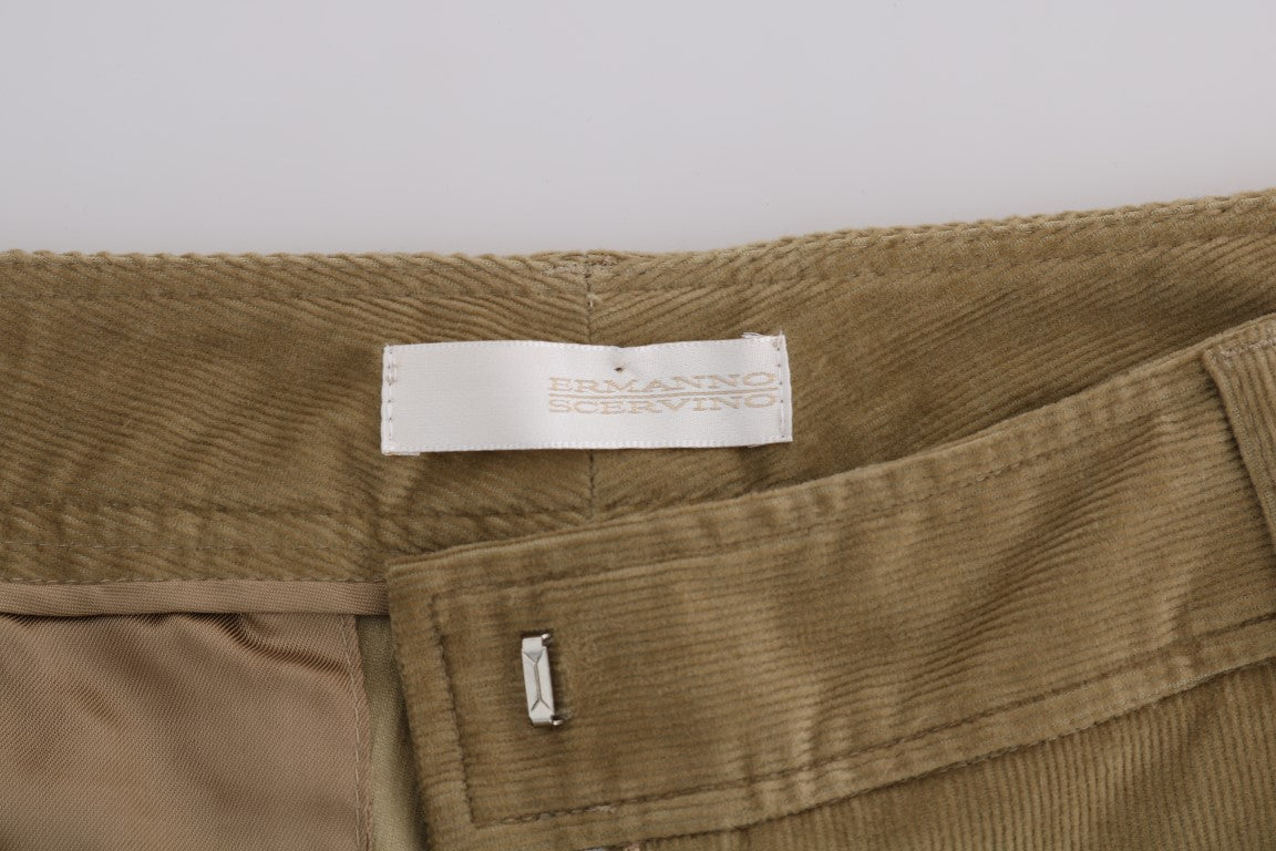 Ermanno Scervino Chic beige casual trousers for sophisticated style