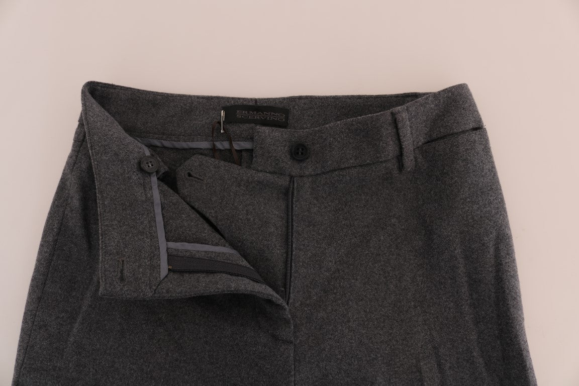 Ermanno Scervino Chic grey formal trousers - elegance refined