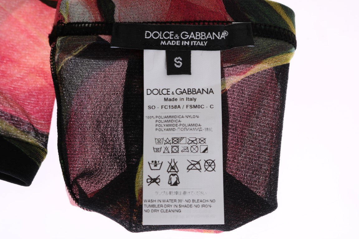 Dolce &amp; Gabbana Floral Nylon Stretch Stockings