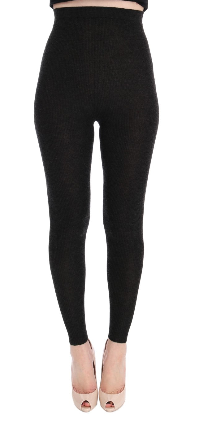 Dolce &amp; Gabbana Elegant high-waisted cashmere tights