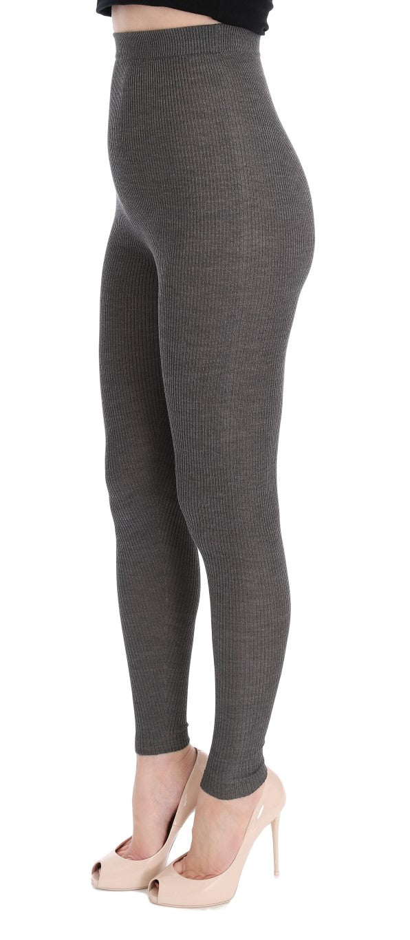 Dolce &amp; Gabbana Elegant High Waist Cashmere Tights