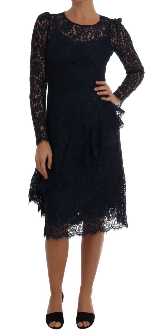 Dolce &amp; Gabbana Elegant A-line floral lace dress