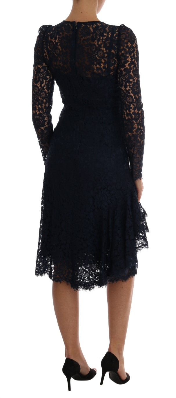 Dolce &amp; Gabbana Elegant A-line floral lace dress