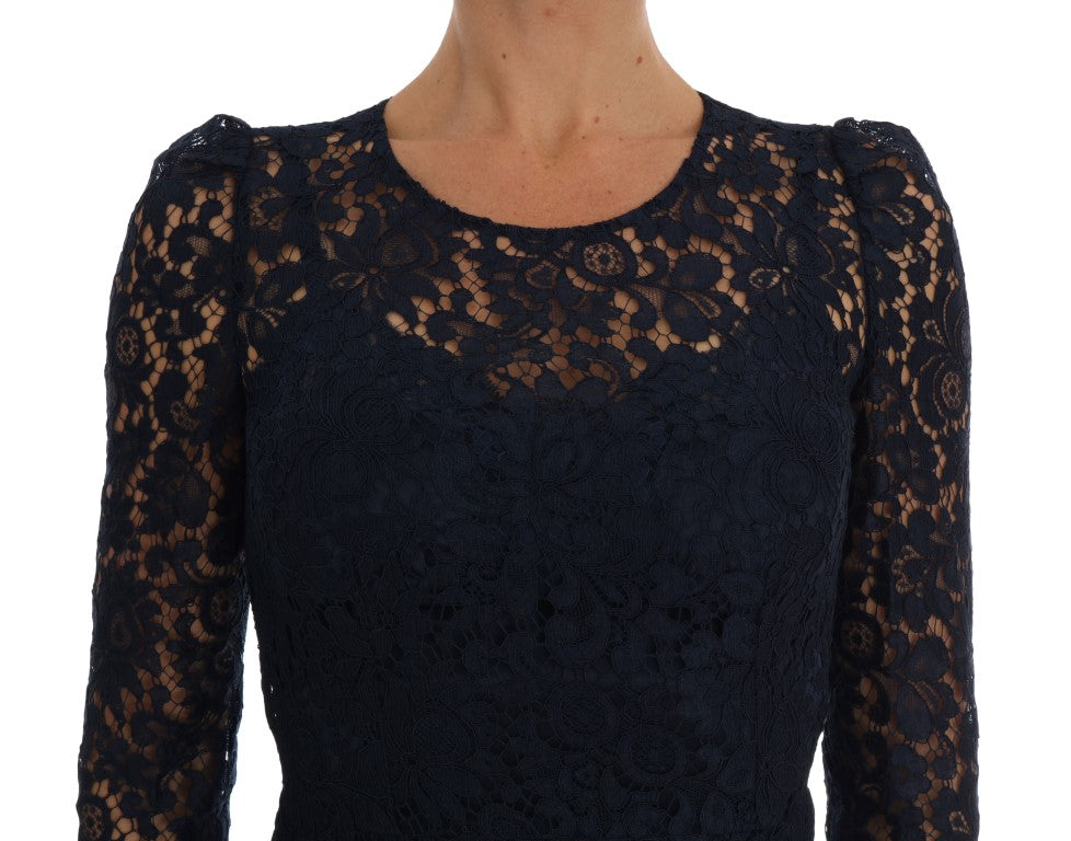 Dolce &amp; Gabbana Elegant A-line floral lace dress