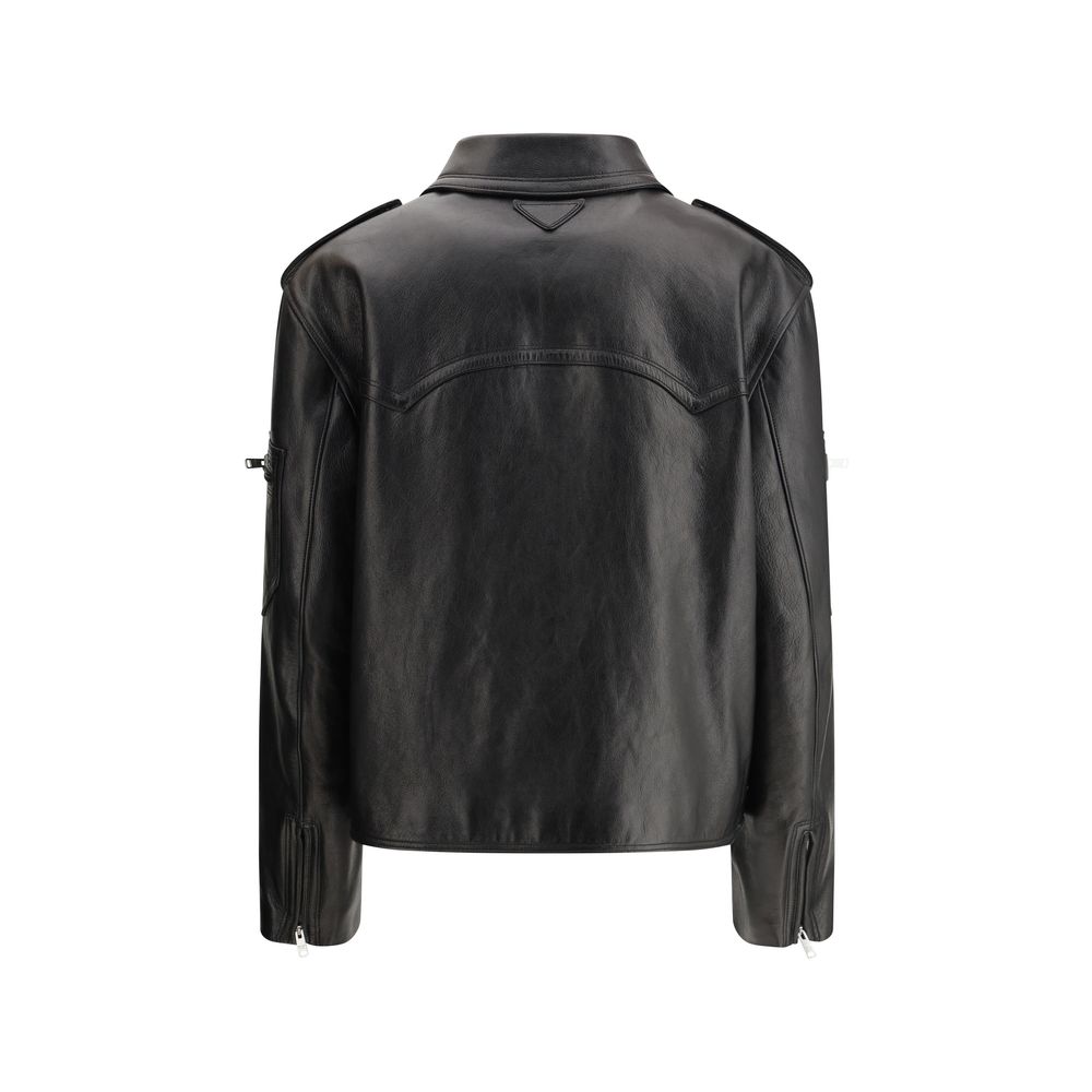 Prada Biker-Lederjacke